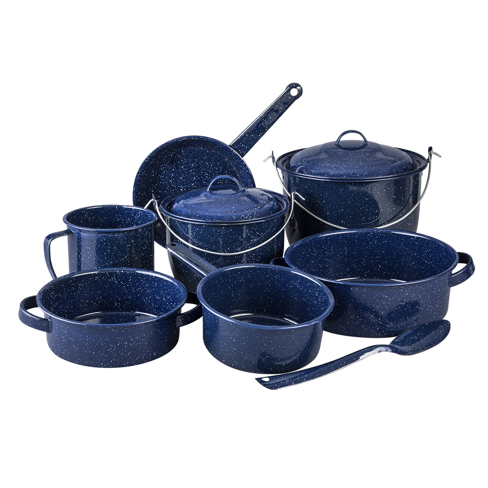 Batería de Cocina Cinsa 10 piezas Peltre Línea Clásica Regional Azul Atenas  (317869) - CINSA